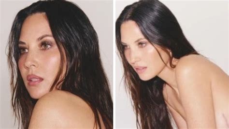 Olivia Munn proudly shows breast cancer scar in topless photo。